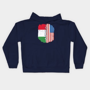 Proud Italian American Heritage // Italy & USA Flag Kids Hoodie